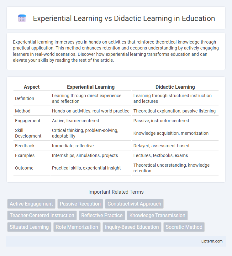 Didactic Learning vs Experiential Learning in Education - What is The Difference?
