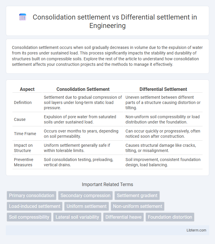 Differential settlement vs Consolidation settlement in Engineering - What is The Difference?