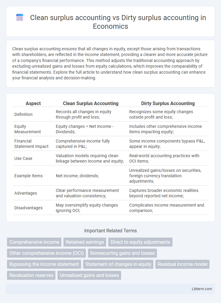 Dirty surplus accounting vs Clean surplus accounting in Economics - What is The Difference?
