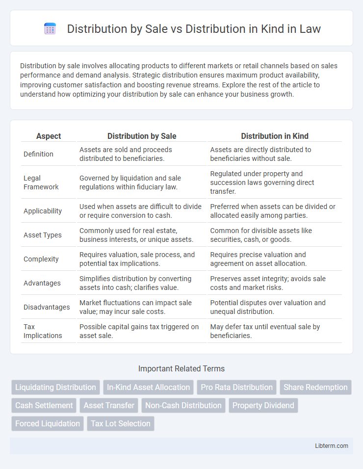 Distribution in Kind vs Distribution by Sale in Law - What is The Difference?