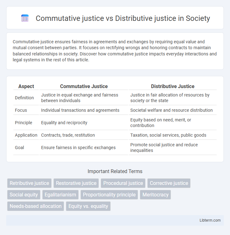 Distributive justice vs Commutative justice in Society - What is The Difference?