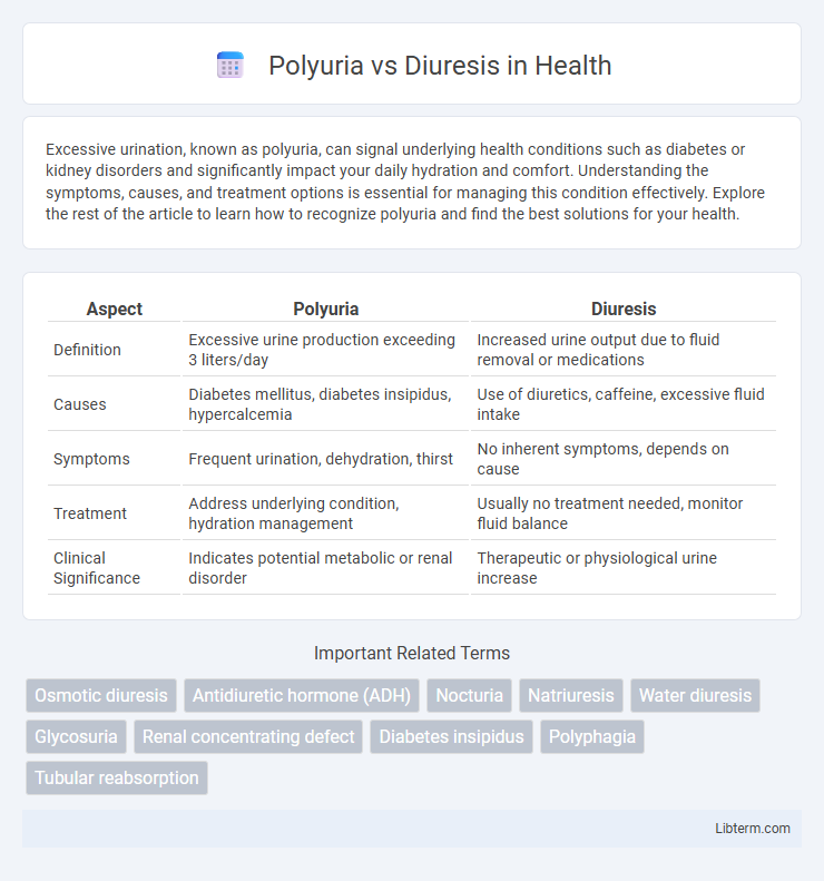 Diuresis vs Polyuria in Health - What is The Difference?