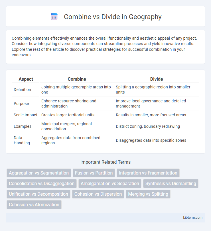 Divide vs Combine in Geography - What is The Difference?