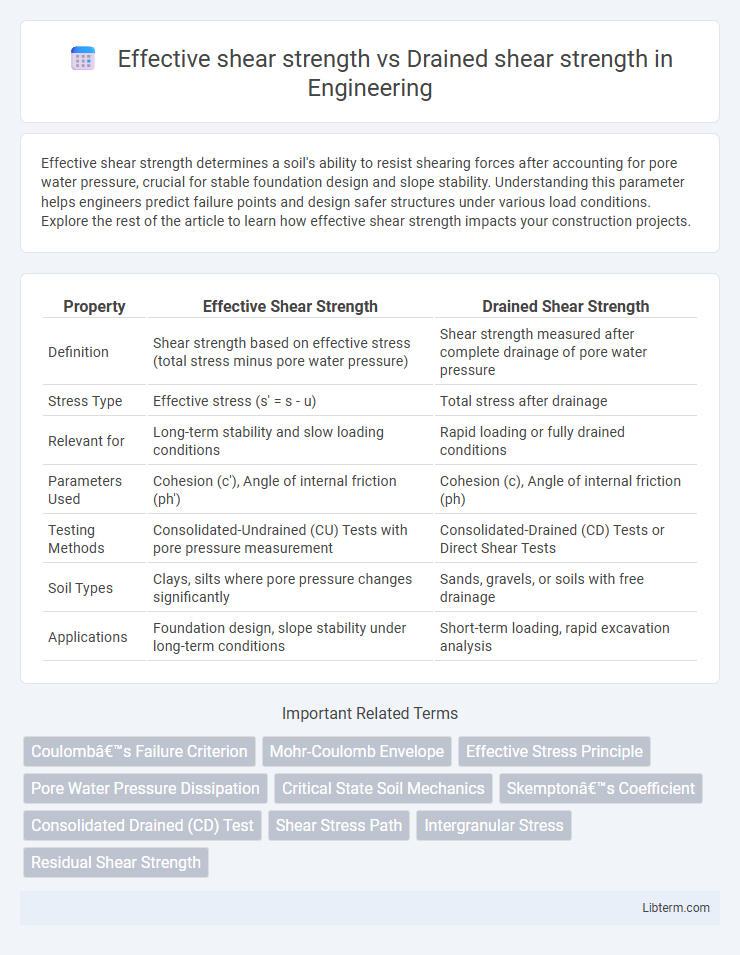 Drained shear strength vs Effective shear strength in Engineering - What is The Difference?