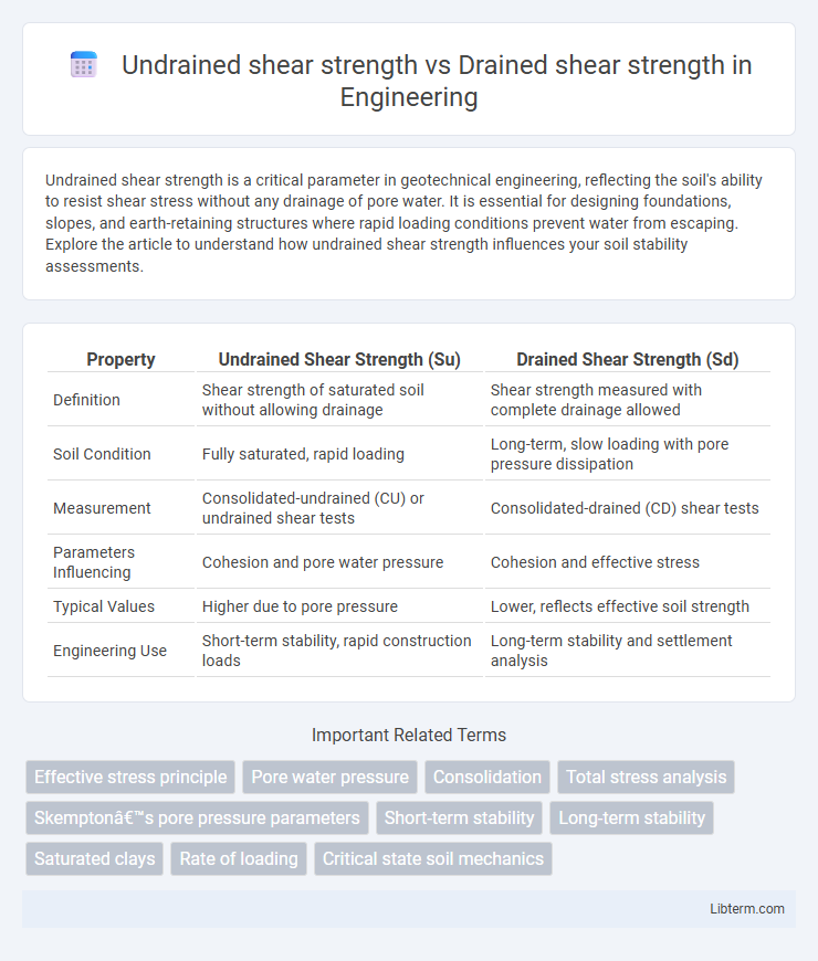 Drained shear strength vs Undrained shear strength in Engineering - What is The Difference?