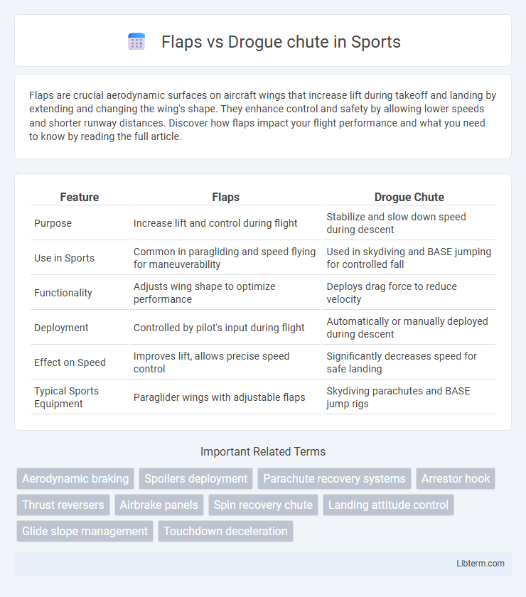 Drogue chute vs Flaps in Sports - What is The Difference?
