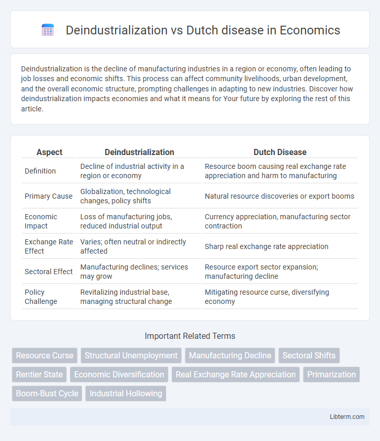 Dutch disease vs Deindustrialization in Economics - What is The Difference?