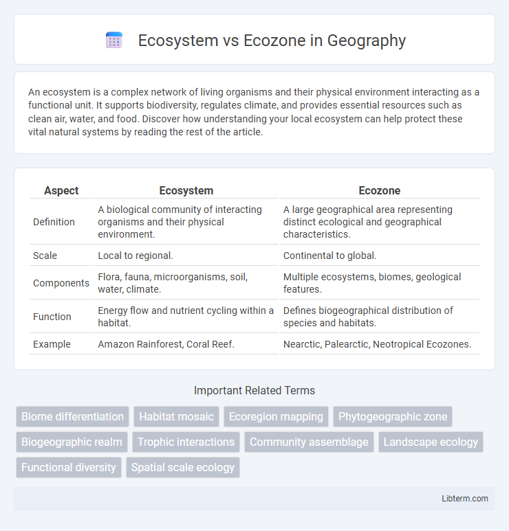 Ecozone vs Ecosystem in Geography - What is The Difference?