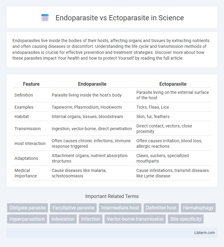 Ectoparasite vs Endoparasite in Science - What is The Difference?