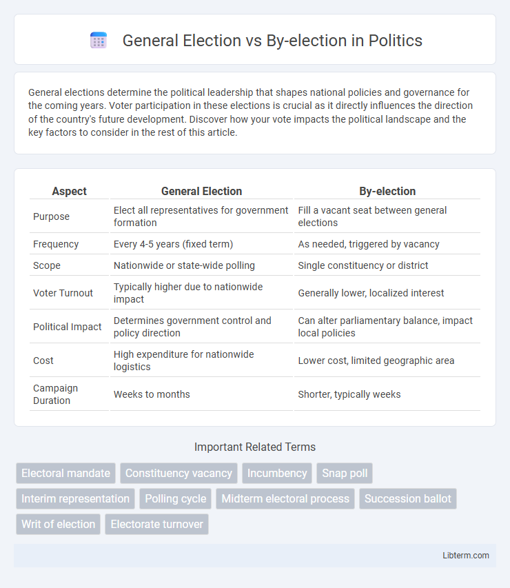 By-election vs General Election in Politics - What is The Difference?