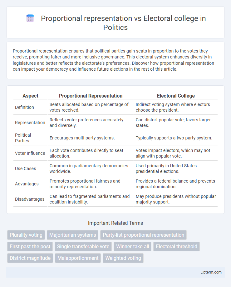 Electoral college vs Proportional representation in Politics - What is The Difference?