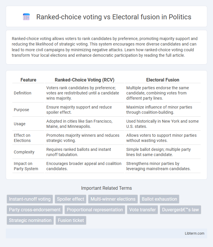 Electoral fusion vs Ranked-choice voting in Politics - What is The Difference?