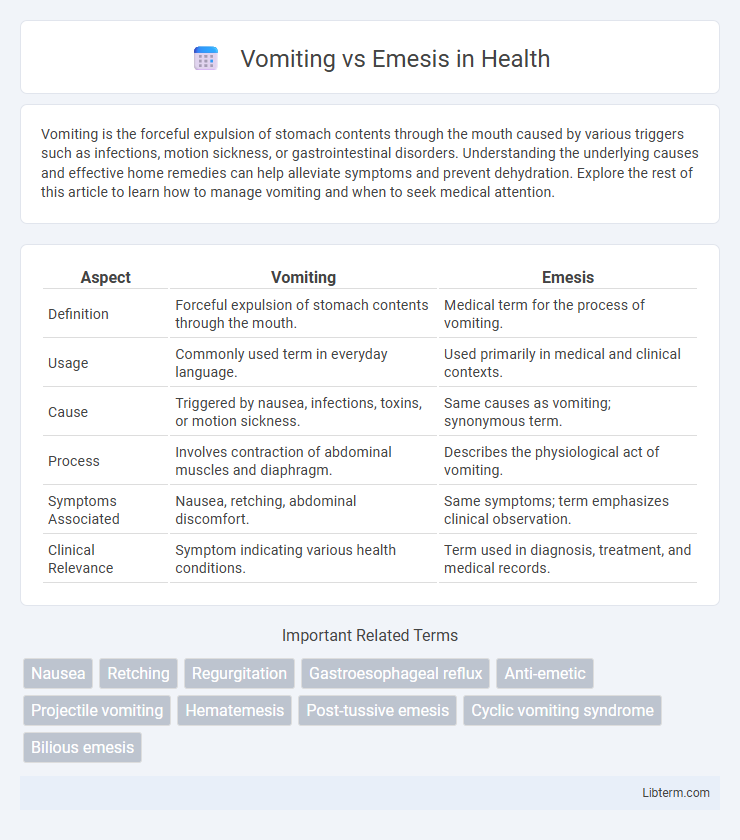 Emesis vs Vomiting in Health - What is The Difference?