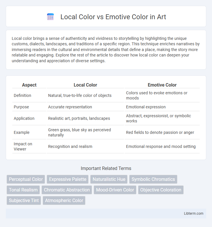 Emotive Color vs Local Color in Art - What is The Difference?