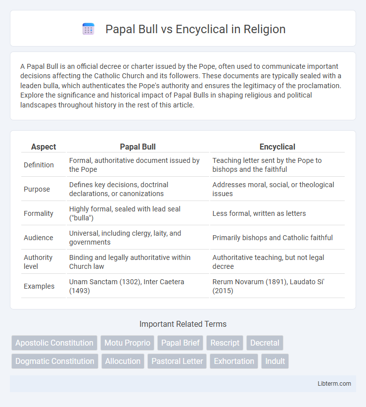 Encyclical vs Papal Bull in Religion - What is The Difference?