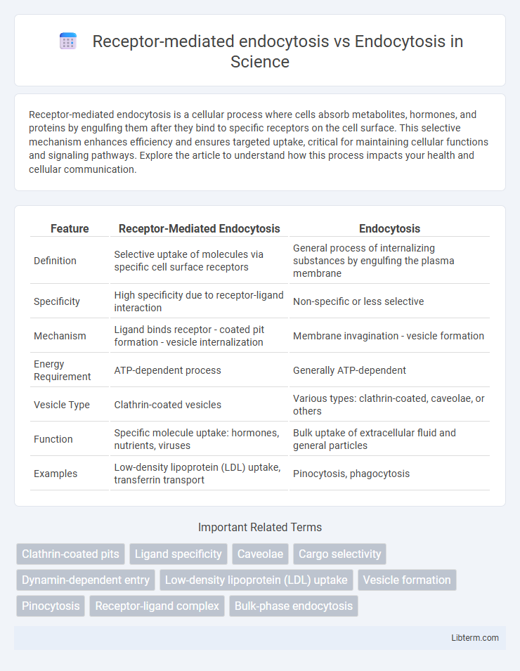Endocytosis vs Receptor-mediated endocytosis in Science - What is The Difference?