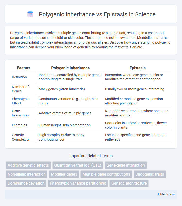 Epistasis vs Polygenic inheritance in Science - What is The Difference?