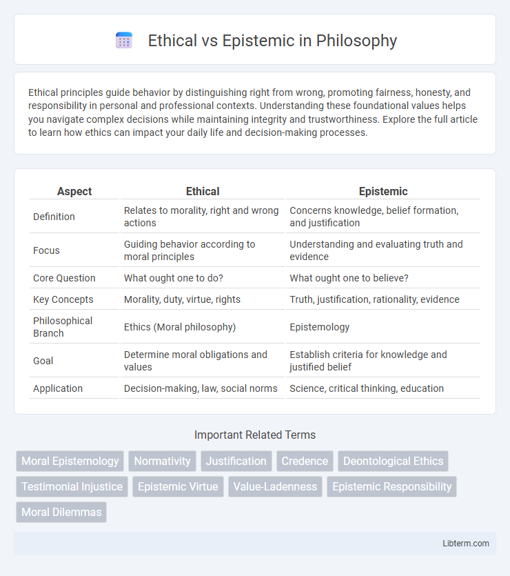 Epistemic vs Ethical in Philosophy - What is The Difference?