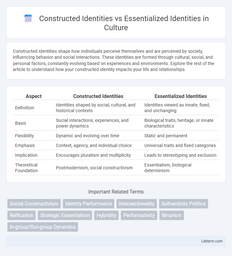 Essentialized Identities vs Constructed Identities in Culture - What is The Difference?