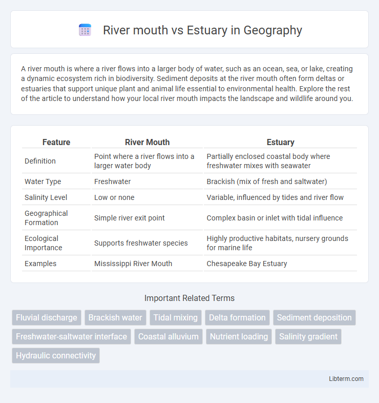 Estuary vs River mouth in Geography - What is The Difference?