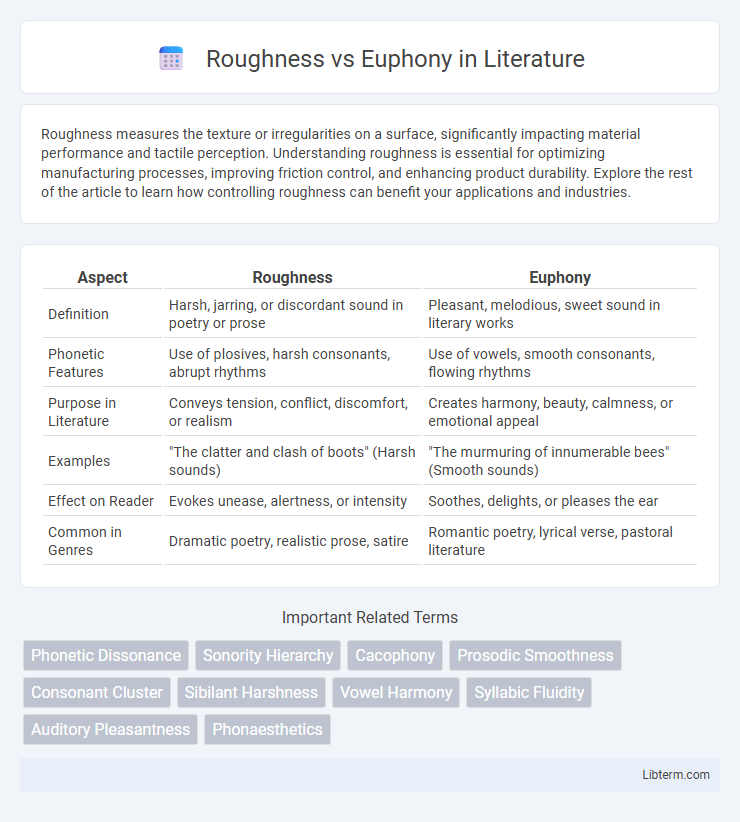 Euphony vs Roughness in Literature - What is The Difference?