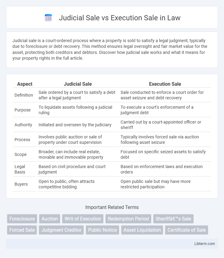 Execution Sale vs Judicial Sale in Law - What is The Difference?