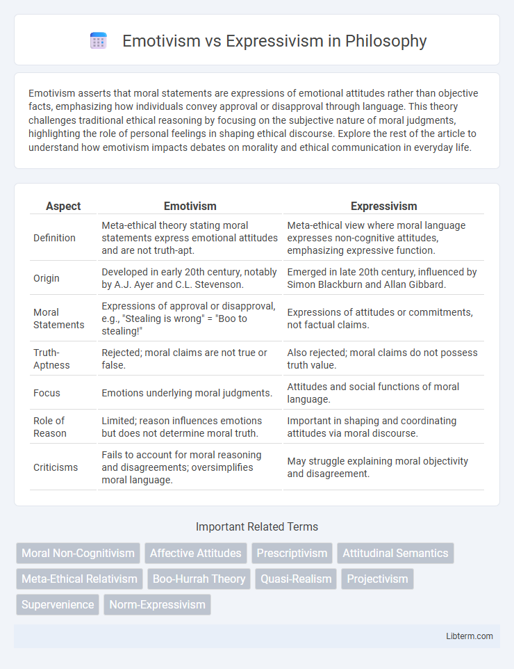Expressivism vs Emotivism in Philosophy - What is The Difference?