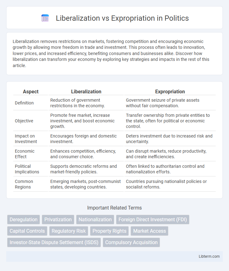 Expropriation vs Liberalization in Politics - What is The Difference?