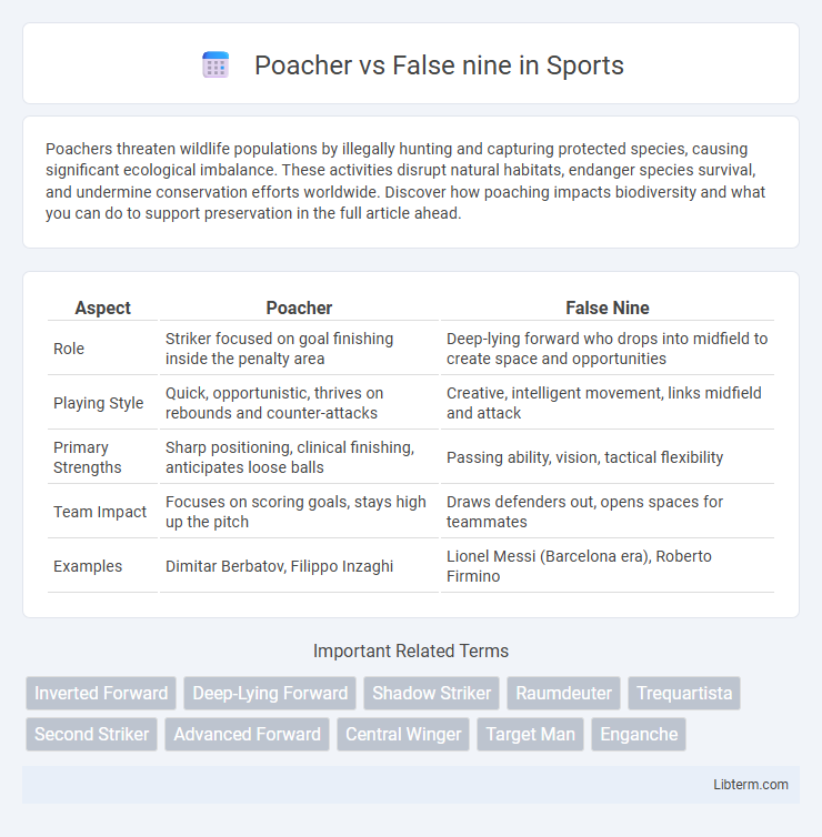 False nine vs Poacher in Sports - What is The Difference?