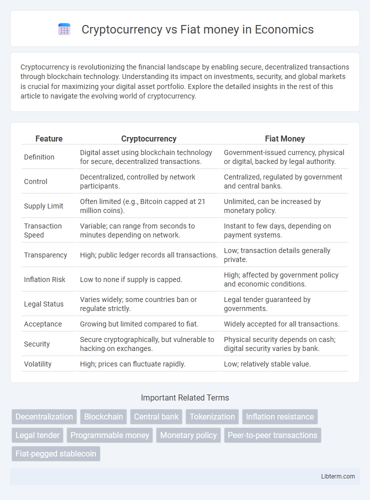 Fiat money vs Cryptocurrency in Economics - What is The Difference?