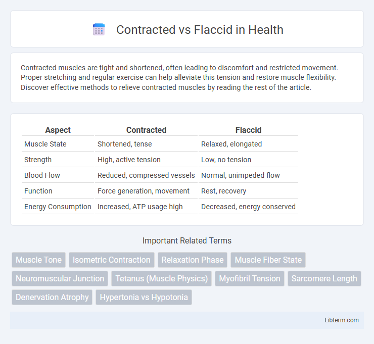 Flaccid vs Contracted in Health - What is The Difference?