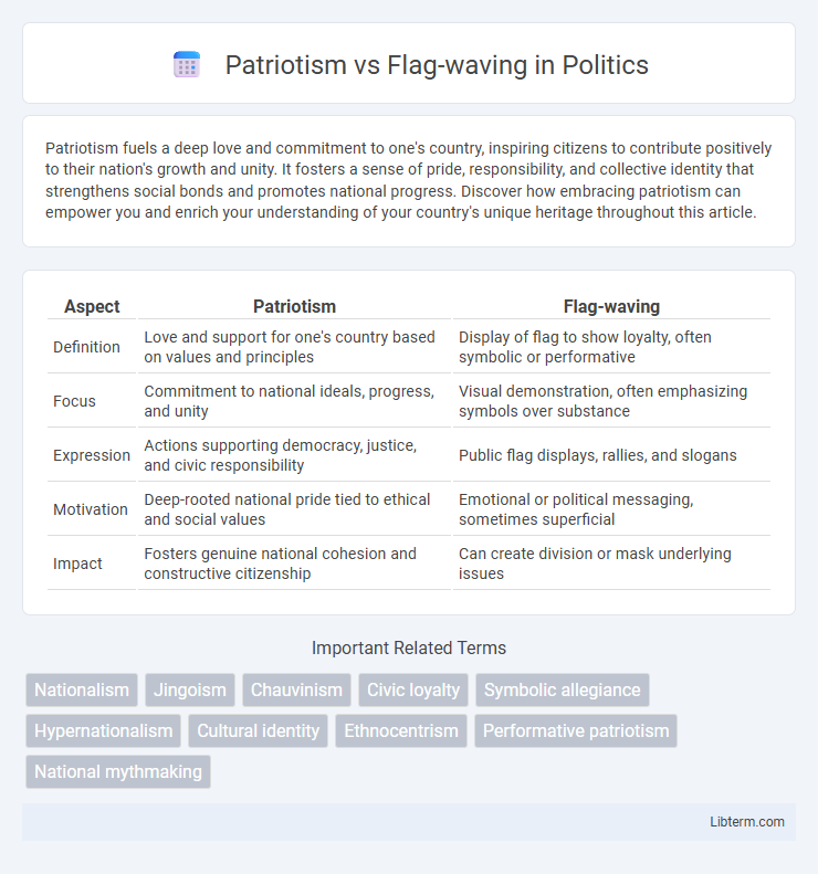 Flag-waving vs Patriotism in Politics - What is The Difference?