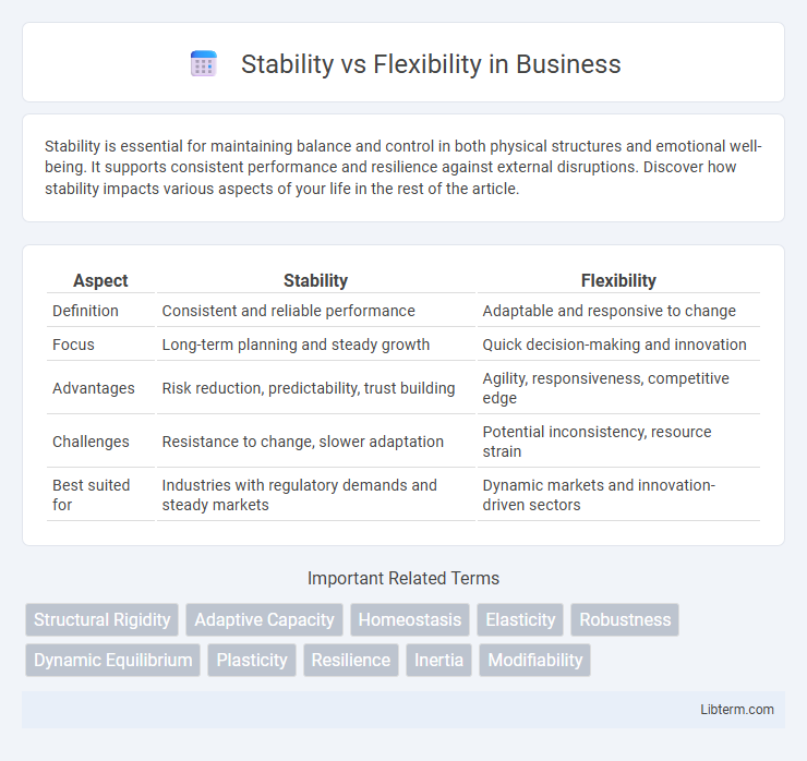 Flexibility vs Stability in Business - What is The Difference?
