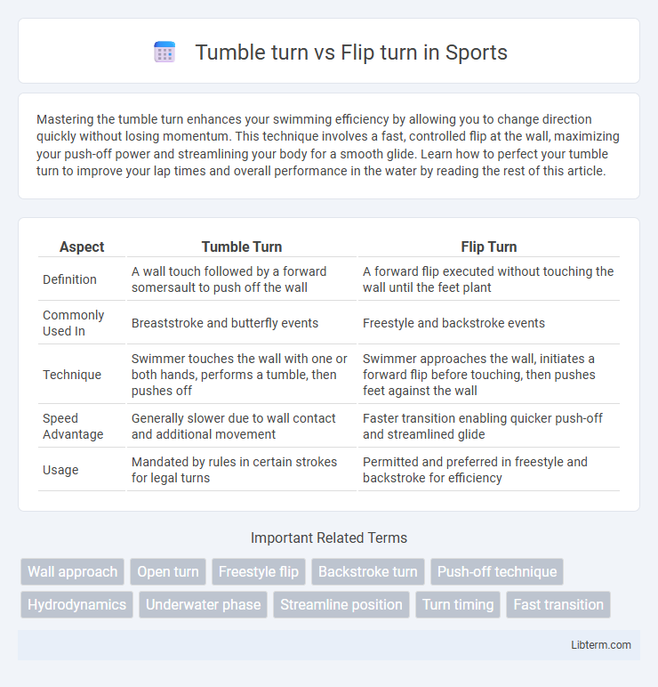 Flip turn vs Tumble turn in Sports - What is The Difference?