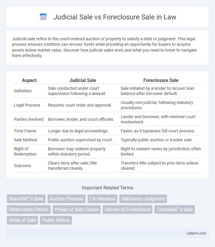 Foreclosure Sale vs Judicial Sale in Law - What is The Difference?