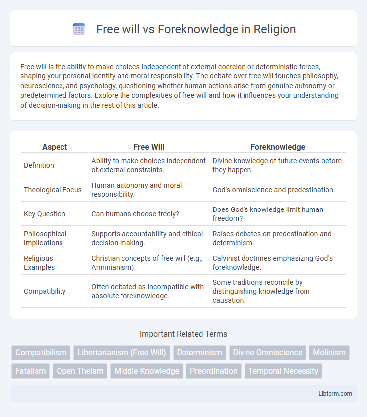 Foreknowledge vs Free will in Religion - What is The Difference?