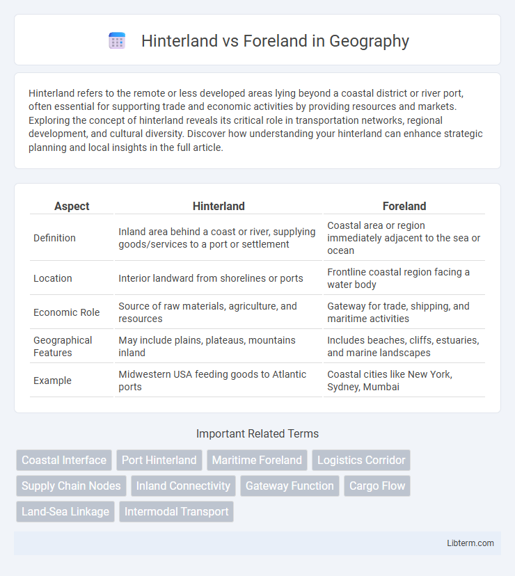 Foreland vs Hinterland in Geography - What is The Difference?