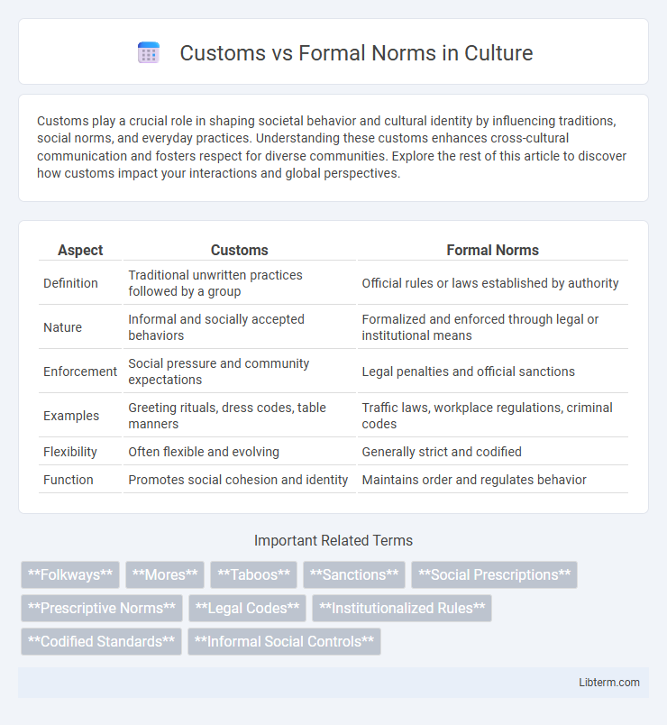 Formal Norms vs Customs in Culture - What is The Difference?