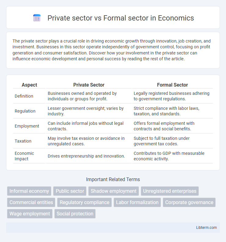 Formal sector vs Private sector in Economics - What is The Difference?