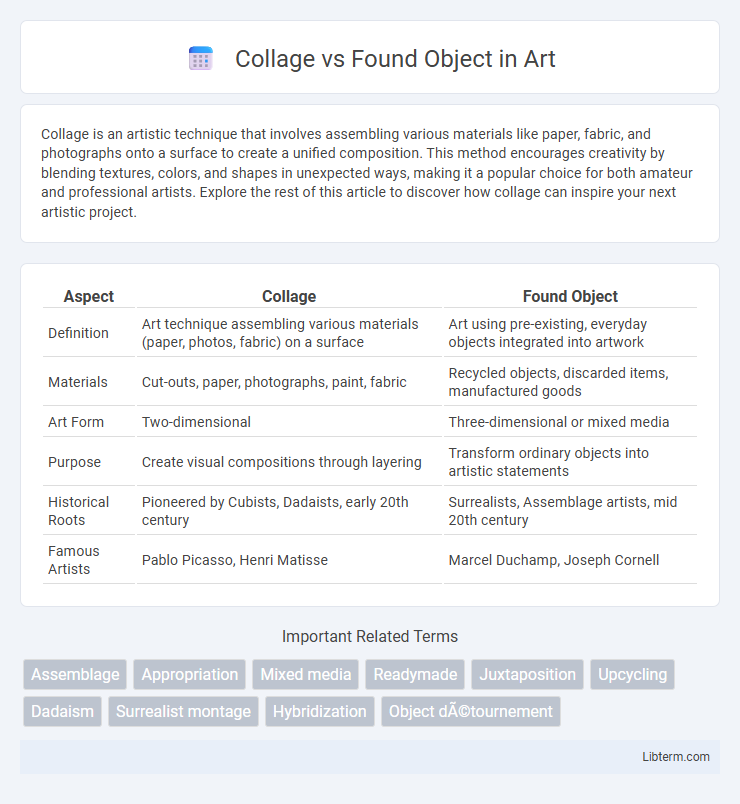 Found Object vs Collage in Art - What is The Difference?