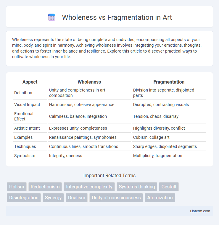 Fragmentation vs Wholeness in Art - What is The Difference?