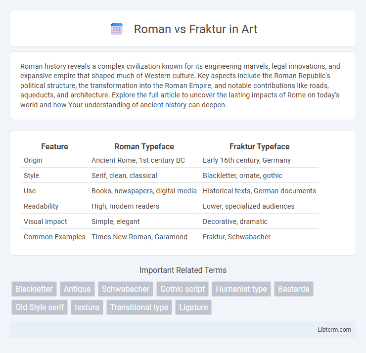 Fraktur vs Roman in Art - What is The Difference?