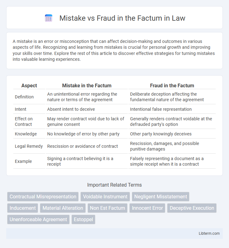 Fraud in the Factum vs Mistake in Law - What is The Difference?