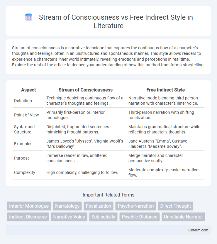 Free Indirect Style vs Stream of Consciousness in Literature - What is The Difference?
