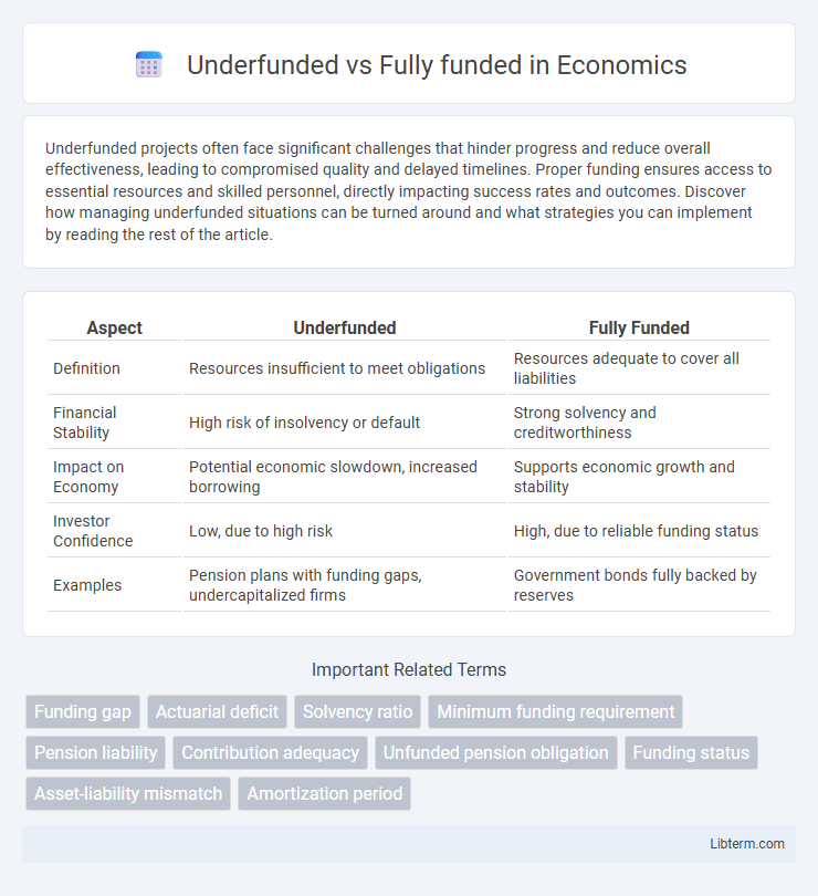 Fully funded vs Underfunded in Economics - What is The Difference?