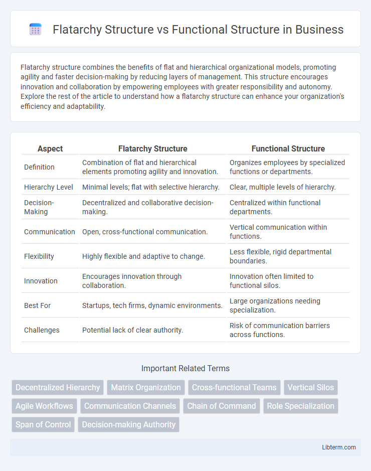Functional Structure vs Flatarchy Structure in Business - What is The Difference?
