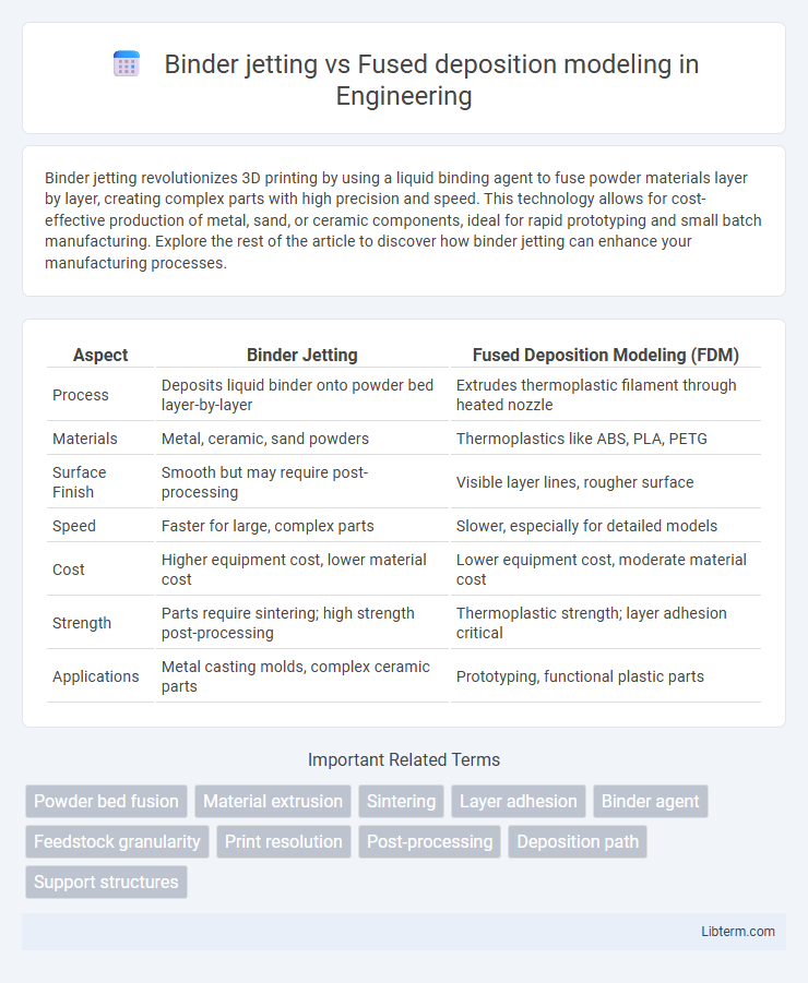 Fused deposition modeling vs Binder jetting in Engineering - What is The Difference?
