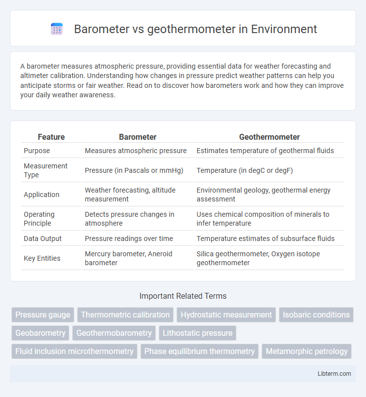 geothermometer vs Barometer in Environment - What is The Difference?