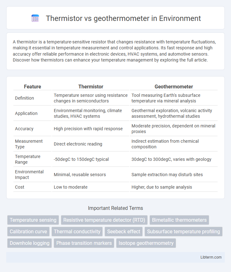 geothermometer vs Thermistor in Environment - What is The Difference?