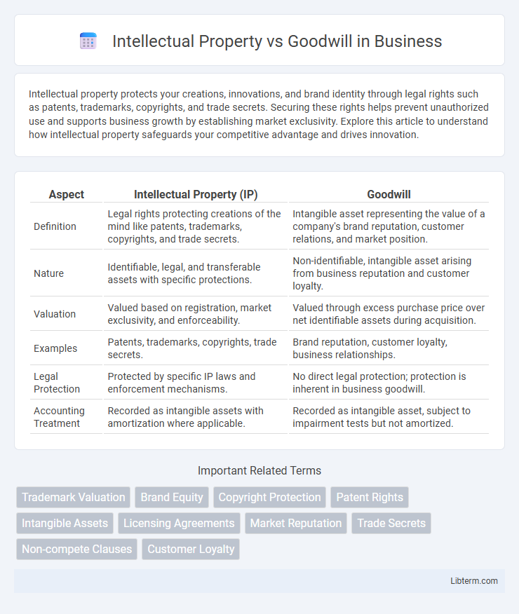 Goodwill vs Intellectual Property in Business - What is The Difference?